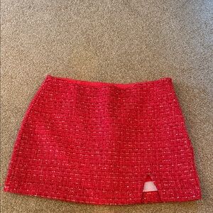 Vici Vibrant Red Mini Skirt